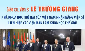 Nhà khoa học thứ hai của Việt Nam nhận bằng Viện sĩ Liên hiệp Các viện hàn lâm khoa học thế giới