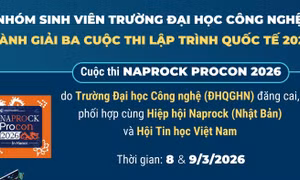 Nhóm sinh viên Trường Đại học Công nghệ giành giải Ba cuộc thi lập trình quốc tế 2026