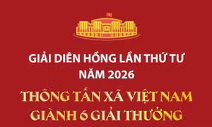 Giải Diên Hồng lần thứ tư năm 2026: Thông tấn xã Việt Nam giành 6 giải thưởng