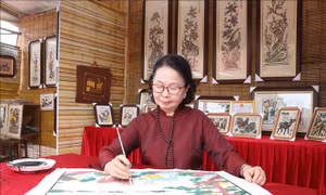 'Đại sứ' quảng bá nghề làm tranh dân gian Đông Hồ