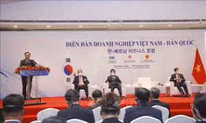 Chủ tịch Quốc hội dự và phát biểu tại Diễn đàn doanh nghiệp Việt Nam - Hàn Quốc