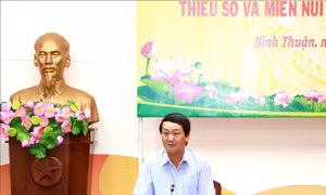 Đoàn công tác của Ủy ban Dân tộc làm việc tại tỉnh Bình Thuận 
