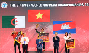 Việt Nam nhất toàn đoàn tại Giải vô địch Vovinam thế giới lần VII
