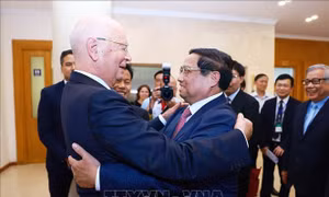Thủ tướng Phạm Minh Chính tiếp Giáo sư Klaus Schwab