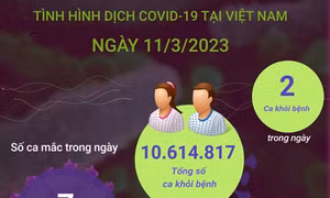Ngày 11/3/2023: Có 7 ca COVID-19 mới, 2 F0 khỏi bệnh