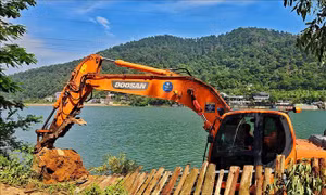 Hà Nội ra quân giải tỏa vi phạm trong phạm vi bảo vệ công trình thủy lợi hồ Đồng Đò