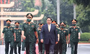Thủ tướng Phạm Minh Chính dự Lễ khai giảng Học viện Quốc phòng