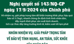 Nghị quyết số 143/NQ-CP: Nhóm nhiệm vụ, giải pháp trọng tâm về bảo vệ tính mạng, an toàn, sức khỏe của Nhân dân