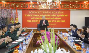 Phó Thủ tướng thăm và chúc Tết cán bộ, chiến sỹ ngành tòa án, điều tra hình sự, kiểm sát quân sự