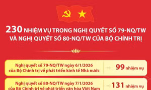 230 nhiệm vụ trong Nghị quyết số 79-NQ/TW và Nghị quyết số 80-NQ/TW của Bộ Chính trị