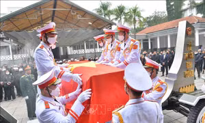 Tổ chức trọng thể lễ tang đồng chí Vũ Oanh