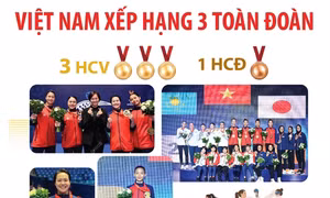 Giải vô địch karate châu Á 2025: Việt Nam xếp thứ 3 toàn đoàn