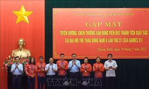 Quảng Bình: Tuyên dương, khen thưởng VĐV xuất sắc tại SEA Games 31