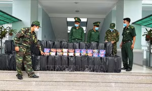 Thu giữ gần 1 tấn pháo vận chuyển trái phép qua biên giới