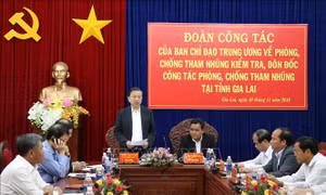 Thượng tướng Tô Lâm kiểm tra công tác phòng, chống tham nhũng tại Gia Lai