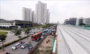 Xô lệch gối cầu đường vành đai 3 trên cao