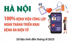 Hà Nội: 100% bệnh viện công lập hoàn thành triển khai bệnh án điện tử