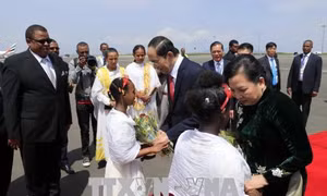 Phu nhân Chủ tịch nước Trần Đại Quang thăm và tặng quà cho các bệnh nhân tại Quỹ Hamlin Fistula Ethiopia