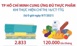 TP Hồ Chí Minh cung ứng đủ thực phẩm khi thực hiện Chỉ thị 16