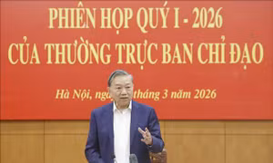 Phiên họp quý I của Thường trực Ban Chỉ đạo Trung ương về hoàn thiện thể chế, pháp luật