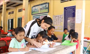 Vun đắp tình yêu văn hóa và chữ viết dân tộc cho học sinh Khmer