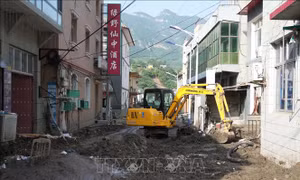 Trung Quốc: Phòng ngừa nguy cơ bùng phát dịch bệnh sau bão Doksuri