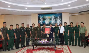 Đoàn công tác của Campuchia thăm, chúc Tết cổ truyền Việt Nam