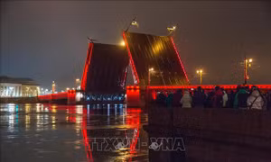 Thành phố St.Petersburg của Nga mở cánh cầu Palace mừng Tết Nguyên đán