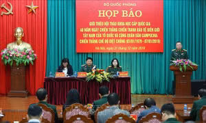 Sẽ tổ chức Hội thảo khoa học quốc gia về 40 năm cùng quân dân Campuchia đánh đổ chế độ diệt chủng