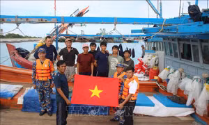 Trên 3.000 ngư dân, hàng trăm tàu cá được hướng dẫn trú bão số 13 tại Trường Sa