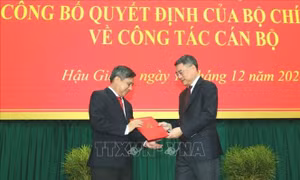 Ông Đồng Văn Thanh giữ chức Bí thư Tỉnh ủy, Chủ tịch UBND tỉnh Hậu Giang