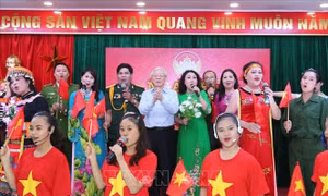 Tổng Bí thư, Chủ tịch nước Nguyễn Phú Trọng dự Ngày hội Đại đoàn kết toàn dân tộc tại Hà Nội