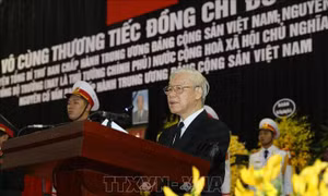 Lời điếu tại Lễ truy điệu nguyên Tổng Bí thư Đỗ Mười