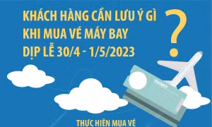 Khách hàng cần lưu ý gì khi mua vé máy bay dịp lễ 30/4 - 1/5/2023?