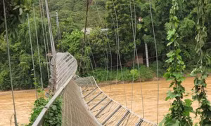 Nguyên nhân ban đầu sự cố tụt cáp cầu treo ở Sơn La