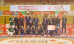 Đội tuyển Thái Lan giành chức vô địch giải Futsal HDBank Đông Nam Á 