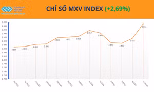 MXV-Index áp sát mốc 3.000 điểm, giá đồng lập kỷ lục mới