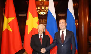 Tổng Bí thư Nguyễn Phú Trọng hội kiến Thủ tướng Nga, Chủ tịch Đảng nước Nga thống nhất 