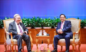 Công ước Hà Nội: Thủ tướng Phạm Minh Chính gặp Tổng Thư ký Liên hợp quốc