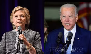 Ứng cử viên Joe Biden nhận được sự ủng hộ của bà Hillary Clinton  