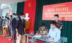 Tuyên truyền phổ biến pháp luật về xuất, nhập cảnh cho người dân biên giới