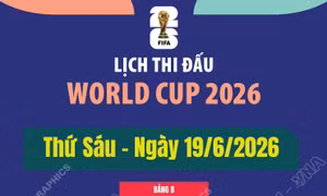 Lịch thi đấu World Cup 2026 ngày 19/6