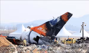 Hàn Quốc: Gia đình nạn nhân vụ tai nạn máy bay của hãng Jeju Air đệ đơn kiện 15 người