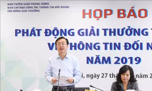 Phát động Giải thưởng toàn quốc về thông tin đối ngoại năm 2019