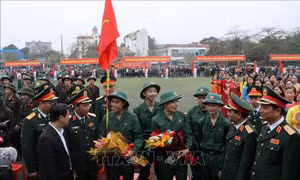 Các tỉnh thuộc Quân khu 4 hoàn thành giao nhận quân năm 2023