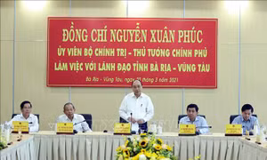 Thủ tướng Nguyễn Xuân Phúc thăm và làm việc với lãnh đạo tỉnh Bà Rịa - Vũng Tàu