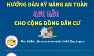Hướng dẫn kỹ năng an toàn sau bão cho cộng đồng dân cư