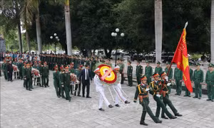 Truy điệu, an táng hài cốt liệt sĩ quân tình nguyện Việt Nam hy sinh tại Lào