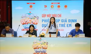 Phiên họp giả định 'Quốc hội trẻ em' lần thứ I sẽ diễn ra tại Hà Nội từ ngày 9 - 10/9