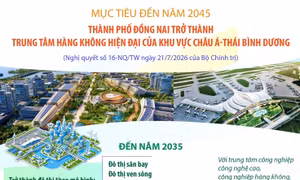 Đến năm 2045: TP Đồng Nai trở thành trung tâm hàng không của châu Á - Thái Bình Dương